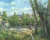 卡米耶 毕沙罗 : Sunlight on the Road, Pontoise